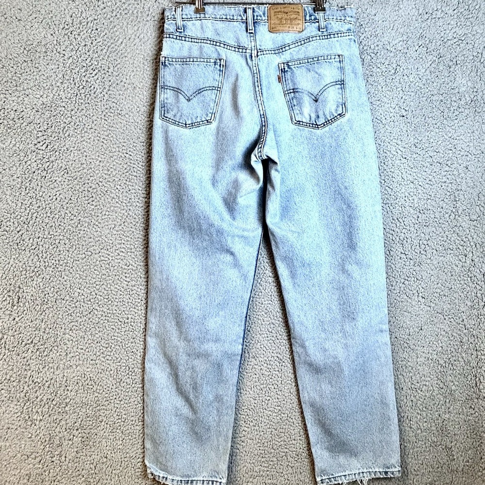 Vtg Levi's 550 Relaxed Fit Tapered Jeans Orange Tab  32 x 32 Distressed 90s